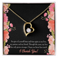 To My Girlfriend Cherish You Forever Necklace w Message Card-Express Your Love Gifts