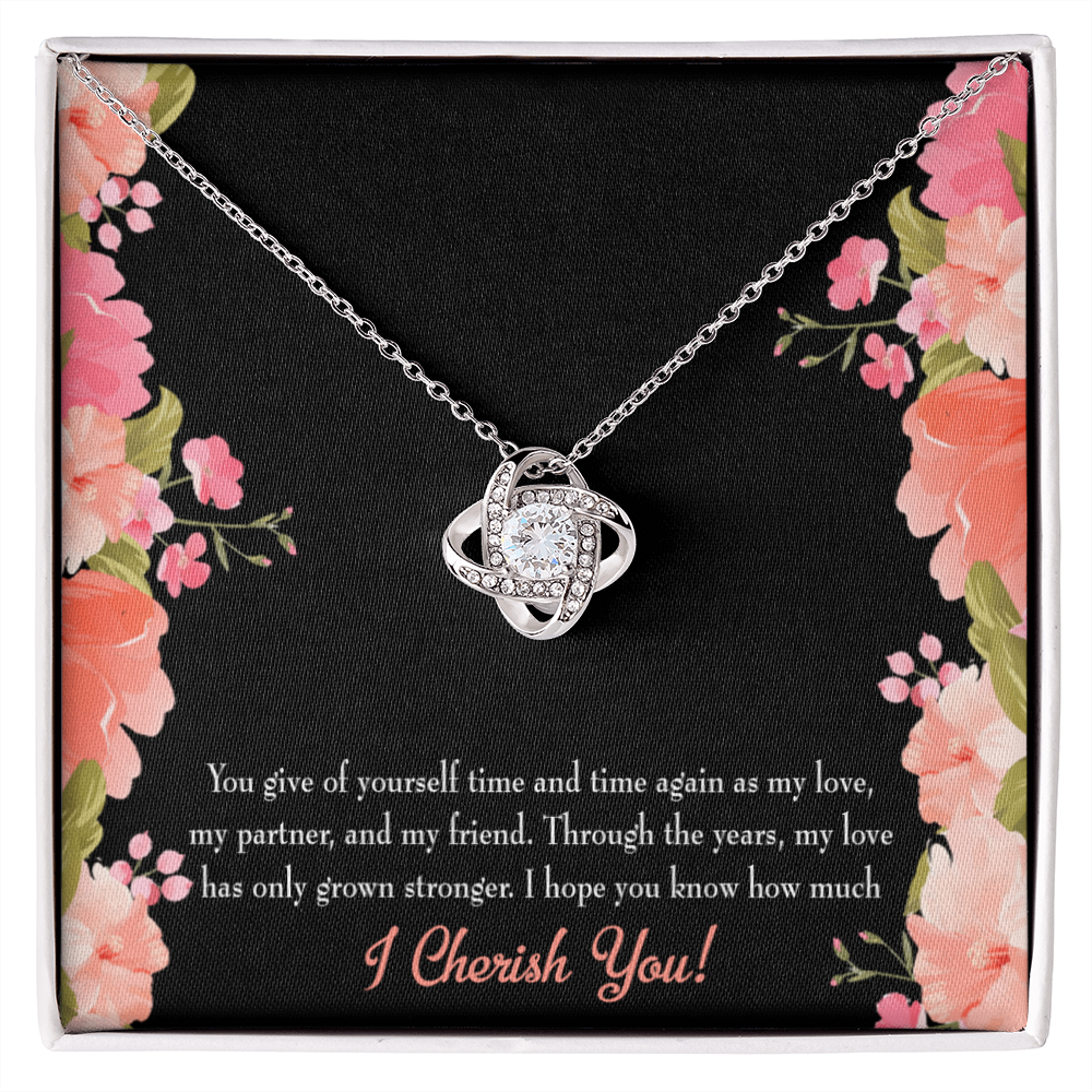 To My Girlfriend Cherish You Infinity Knot Necklace Message Card-Express Your Love Gifts