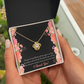 To My Girlfriend Cherish You Infinity Knot Necklace Message Card-Express Your Love Gifts