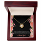 To My Girlfriend Cherish You Infinity Knot Necklace Message Card-Express Your Love Gifts