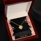To My Girlfriend Cherish You Infinity Knot Necklace Message Card-Express Your Love Gifts