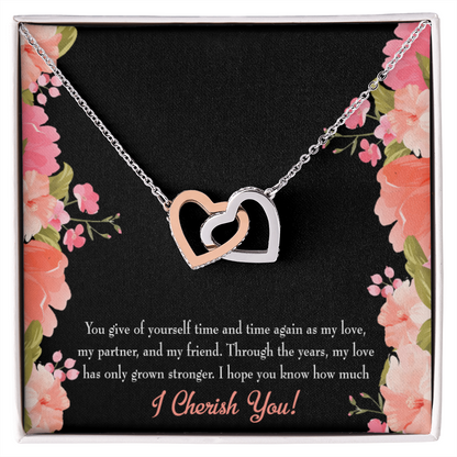 To My Girlfriend Cherish You Inseparable Necklace-Express Your Love Gifts