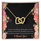 To My Girlfriend Cherish You Inseparable Necklace-Express Your Love Gifts