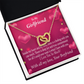 To My Girlfriend Deep Joy And True Contentment Inseparable Necklace-Express Your Love Gifts