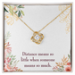 To My Girlfriend Distance Means so Little Infinity Knot Necklace Message Card-Express Your Love Gifts