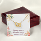 To My Girlfriend Distance Means so Little Inseparable Necklace-Express Your Love Gifts