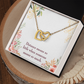 To My Girlfriend Distance Means so Little Inseparable Necklace-Express Your Love Gifts