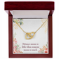 To My Girlfriend Distance Means so Little Inseparable Necklace-Express Your Love Gifts