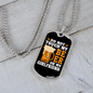 To My Girlfriend Do Not Touch My Beer and My Girlfriend Necklace Stainless Steel or 18k Gold Dog Tag 24" Chain-Express Your Love Gifts