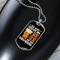 To My Girlfriend Do Not Touch My Beer and My Girlfriend Necklace Stainless Steel or 18k Gold Dog Tag 24" Chain-Express Your Love Gifts