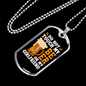 To My Girlfriend Do Not Touch My Beer and My Girlfriend Necklace Stainless Steel or 18k Gold Dog Tag 24" Chain-Express Your Love Gifts