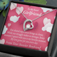 To My Girlfriend Every Moment Spent With You Girlfriend Card Forever Necklace w Message Card-Express Your Love Gifts