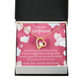 To My Girlfriend Every Moment Spent With You Girlfriend Card Forever Necklace w Message Card-Express Your Love Gifts