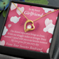 To My Girlfriend Every Moment Spent With You Girlfriend Card Forever Necklace w Message Card-Express Your Love Gifts