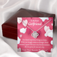 To My Girlfriend Every Moment Spent With You Girlfriend Card Infinity Knot Necklace Message Card-Express Your Love Gifts