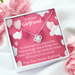 To My Girlfriend Every Moment Spent With You Girlfriend Card Infinity Knot Necklace Message Card-Express Your Love Gifts