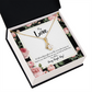 To My Girlfriend Every Single Day Alluring Ribbon Necklace Message Card-Express Your Love Gifts
