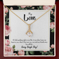 To My Girlfriend Every Single Day Alluring Ribbon Necklace Message Card-Express Your Love Gifts