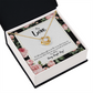 To My Girlfriend Every Single Day Infinity Knot Necklace Message Card-Express Your Love Gifts