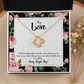 To My Girlfriend Every Single Day Infinity Knot Necklace Message Card-Express Your Love Gifts