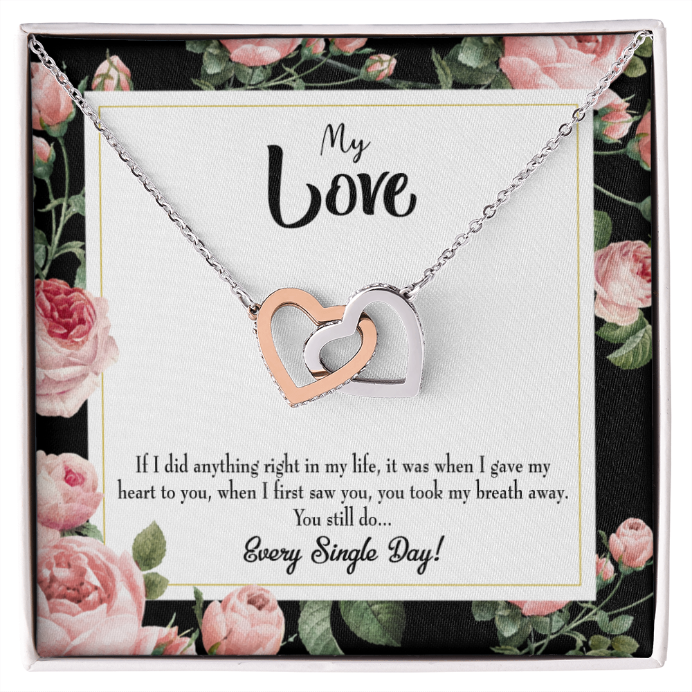 To My Girlfriend Every Single Day Inseparable Necklace-Express Your Love Gifts