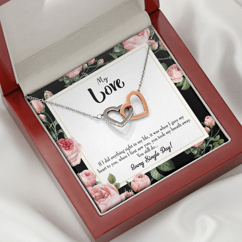 To My Girlfriend Every Single Day Inseparable Necklace-Express Your Love Gifts