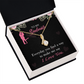 To My Girlfriend Everyday Alluring Ribbon Necklace Message Card-Express Your Love Gifts