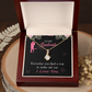 To My Girlfriend Everyday Alluring Ribbon Necklace Message Card-Express Your Love Gifts