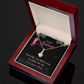 To My Girlfriend Everyday Alluring Ribbon Necklace Message Card-Express Your Love Gifts