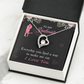 To My Girlfriend Everyday Forever Necklace w Message Card-Express Your Love Gifts