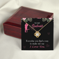 To My Girlfriend Everyday Infinity Knot Necklace Message Card-Express Your Love Gifts