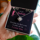 To My Girlfriend Everyday Infinity Knot Necklace Message Card-Express Your Love Gifts