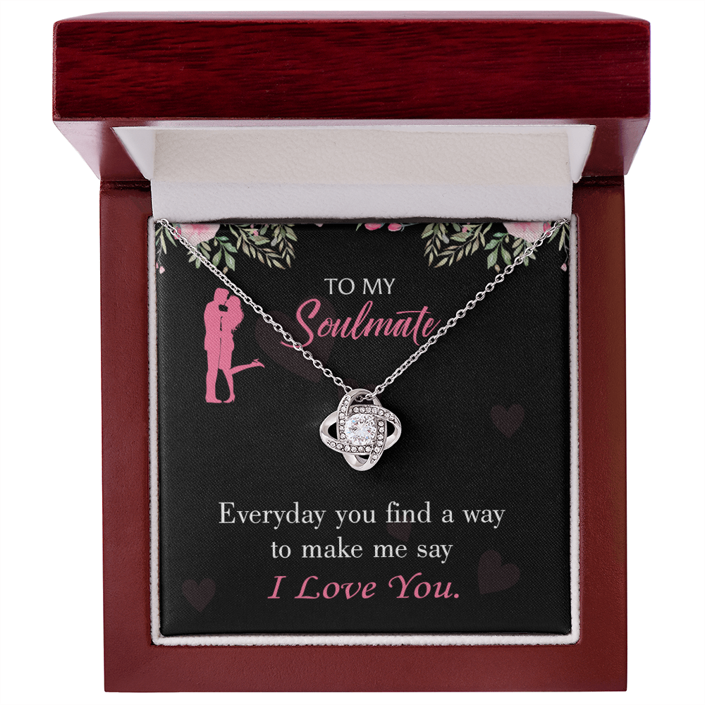 To My Girlfriend Everyday Infinity Knot Necklace Message Card-Express Your Love Gifts