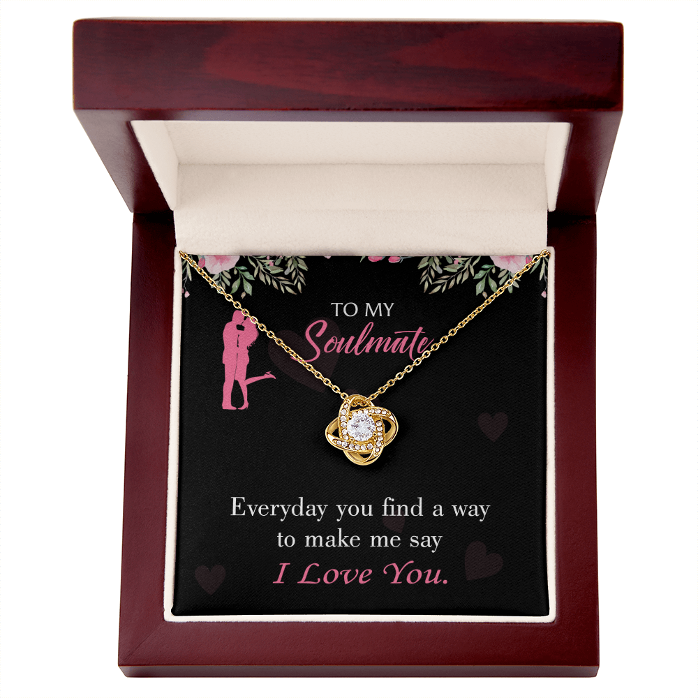 To My Girlfriend Everyday Infinity Knot Necklace Message Card-Express Your Love Gifts