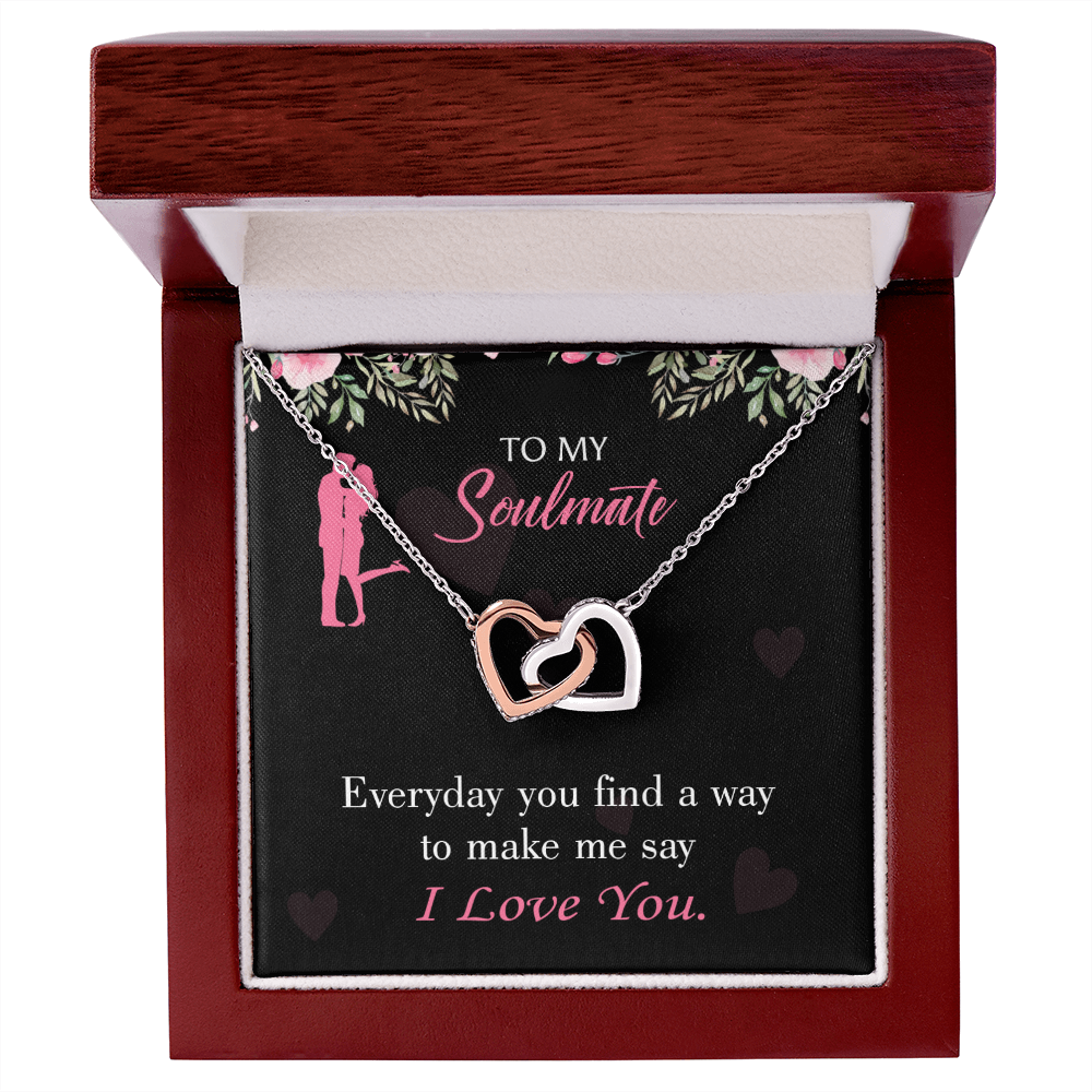 To My Girlfriend Everyday You Find a Way Inseparable Necklace-Express Your Love Gifts