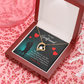 To My Girlfriend Fate Meeting Forever Necklace w Message Card-Express Your Love Gifts