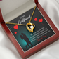 To My Girlfriend Fate Meeting Forever Necklace w Message Card-Express Your Love Gifts