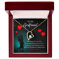 To My Girlfriend Fate Meeting Forever Necklace w Message Card-Express Your Love Gifts