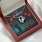 To My Girlfriend Fate Meeting Forever Necklace w Message Card-Express Your Love Gifts
