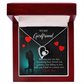 To My Girlfriend Fate Meeting Forever Necklace w Message Card-Express Your Love Gifts