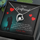 To My Girlfriend Fate Meeting Forever Necklace w Message Card-Express Your Love Gifts