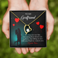 To My Girlfriend Fate Meeting Forever Necklace w Message Card-Express Your Love Gifts