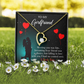 To My Girlfriend Fate Meeting Forever Necklace w Message Card-Express Your Love Gifts