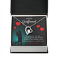To My Girlfriend Fate Meeting Forever Necklace w Message Card-Express Your Love Gifts