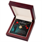 To My Girlfriend Fate Meeting Infinity Knot Necklace Message Card-Express Your Love Gifts
