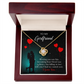 To My Girlfriend Fate Meeting Infinity Knot Necklace Message Card-Express Your Love Gifts