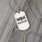 To My Girlfriend Football Girlfriend Necklace Stainless Steel or 18k Gold Dog Tag 24" Chain-Express Your Love Gifts