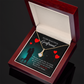 To My Girlfriend Forever and Always Alluring Ribbon Necklace Message Card-Express Your Love Gifts
