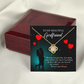 To My Girlfriend Forever and Always Infinity Knot Necklace Message Card-Express Your Love Gifts