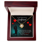To My Girlfriend Forever and Always Infinity Knot Necklace Message Card-Express Your Love Gifts